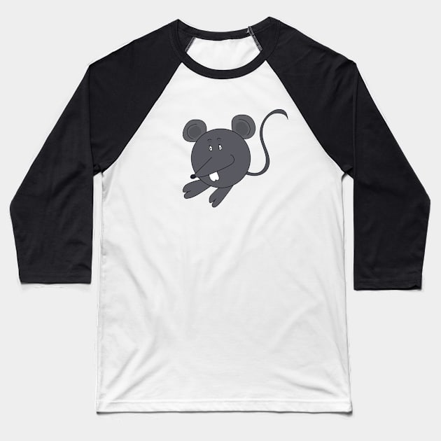 Chubby Mouse Baseball T-Shirt by DiegoCarvalho